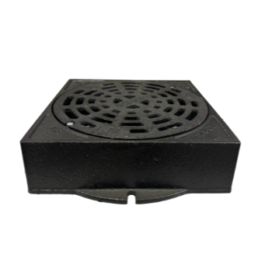 En svart, rektangulär elektronisk summer med ett övre cirkulärt galler, som liknar en Lättbetäckning 300 sil fyrkantig när den ses framifrån mot en vit bakgrund.